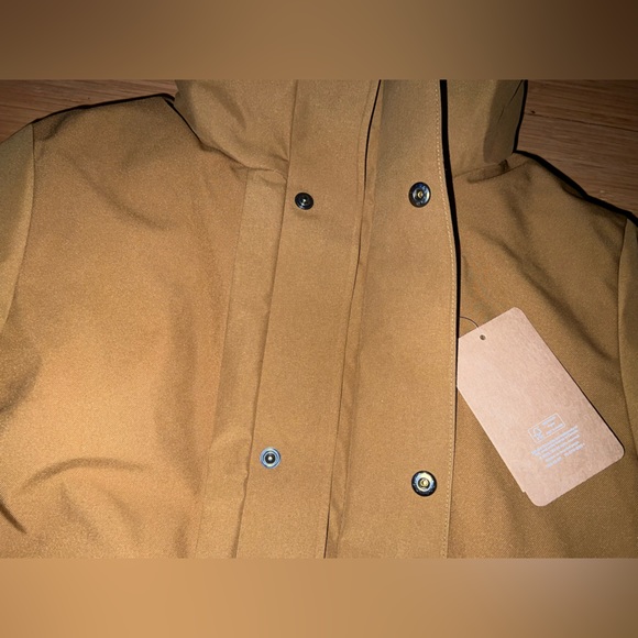 Askov Finlayson Winter Parka Womens XS Bear Brown Featherless Puffer Jacket - Picture 6 of 10